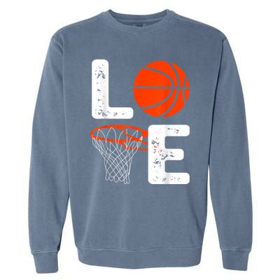 Cool Basketball For Men Women Love Coach Player Team Sports Garment-Dyed Sweatshirt