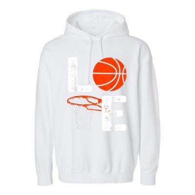 Cool Basketball For Men Women Love Coach Player Team Sports Garment-Dyed Fleece Hoodie