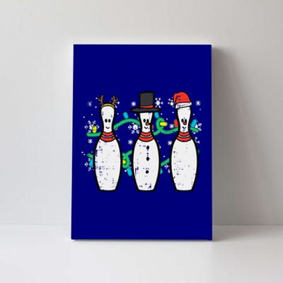 Christmas Bowling Funny Xmas Sports Bowler Funny Funny Canvas