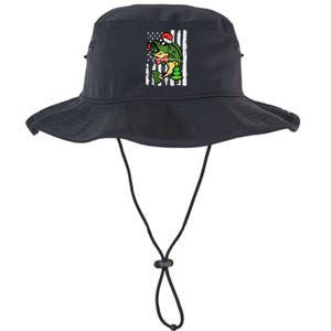 Christmas Bass Fish Us Flag Xmas Patriot Legacy Cool Fit Booney Bucket Hat