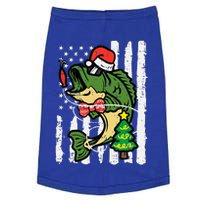 Christmas Bass Fish Us Flag Xmas Patriot Doggie Tank