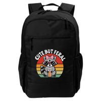Cute But Feral Funny Colorful Racoon With Sunglasses Racoon Backpack