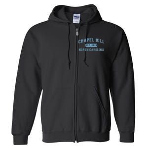 Chapel Bill Funny Sports Design North Carolina Full Zip Hoodie