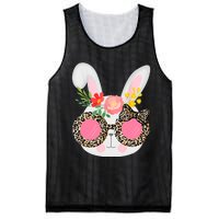 Cute Bunny Face Leopard Glasses Easter For Women Teen Mesh Reversible Basketball Jersey Tank