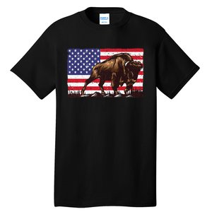 Cute Bison For Men Women Kids Buffalo Bison Lovers Tall T-Shirt