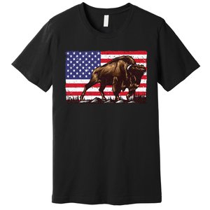 Cute Bison For Men Women Kids Buffalo Bison Lovers Premium T-Shirt