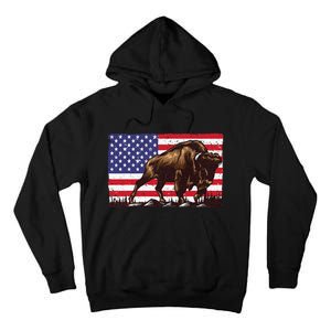 Cute Bison For Men Women Kids Buffalo Bison Lovers Tall Hoodie