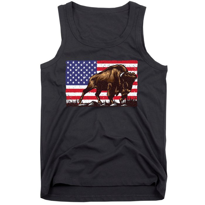 Cute Bison For Men Women Kids Buffalo Bison Lovers Tank Top