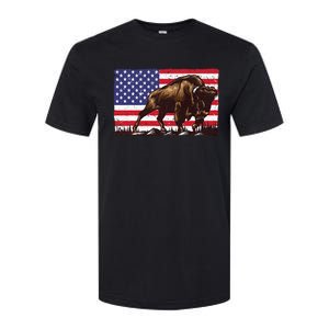 Cute Bison For Men Women Kids Buffalo Bison Lovers Softstyle CVC T-Shirt