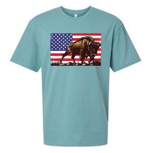 Cute Bison For Men Women Kids Buffalo Bison Lovers Sueded Cloud Jersey T-Shirt