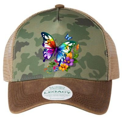 Colorful Butterfly Floral Legacy Tie Dye Trucker Hat