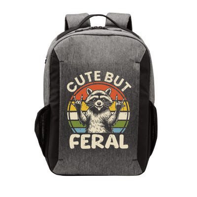 Cute But Feral Funny Raccoon Vector Backpack