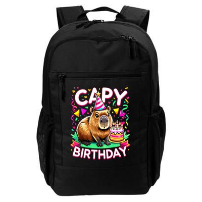 Capy Birthday Funny Capybara Birthday  Daily Commute Backpack