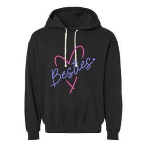 Cute Best Friend Matching Bestie Bff Sister Cousin Garment-Dyed Fleece Hoodie