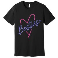 Cute Best Friend Matching Bestie Bff Sister Cousin Premium T-Shirt