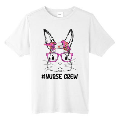 Cute Bunny Face Nurse Tie Dye Glasses Easter Day Nurse Crew Tall Fusion ChromaSoft Performance T-Shirt