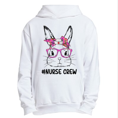 Cute Bunny Face Nurse Tie Dye Glasses Easter Day Nurse Crew Urban Pullover Hoodie