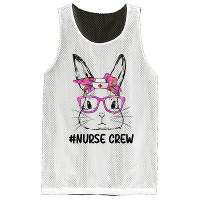 Cute Bunny Face Nurse Tie Dye Glasses Easter Day Nurse Crew Mesh Reversible Basketball Jersey Tank