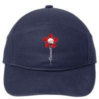 Cincinnati Baseball Flower I Love Cincinnati Baseball Spirit 7-Panel Snapback Hat