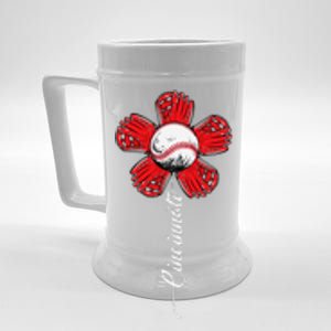 Cincinnati Baseball Flower I Love Cincinnati Baseball Spirit Beer Stein