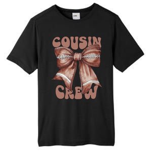 Coquette Bow Football Pumpkin Squad Thanksgiving Cousin Crew Gift Tall Fusion ChromaSoft Performance T-Shirt