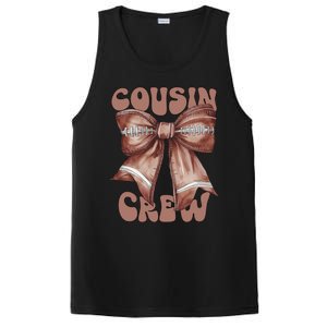 Coquette Bow Football Pumpkin Squad Thanksgiving Cousin Crew Gift PosiCharge Competitor Tank