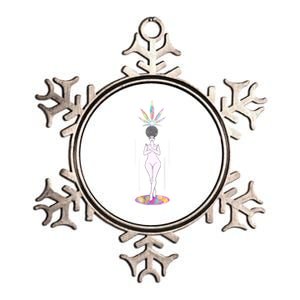 Cannabis Babe Flower Power Galaxy Queen Comfy Gift Metallic Star Ornament