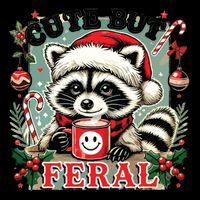 Cute But Feral 7-Panel Snapback Hat