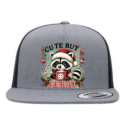 Cute But Feral Flat Bill Trucker Hat