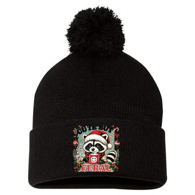 Cute But Feral Pom Pom 12in Knit Beanie