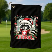Cute But Feral Golf Towel