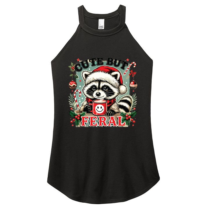 Cute But Feral Women's Perfect Tri Rocker Tank