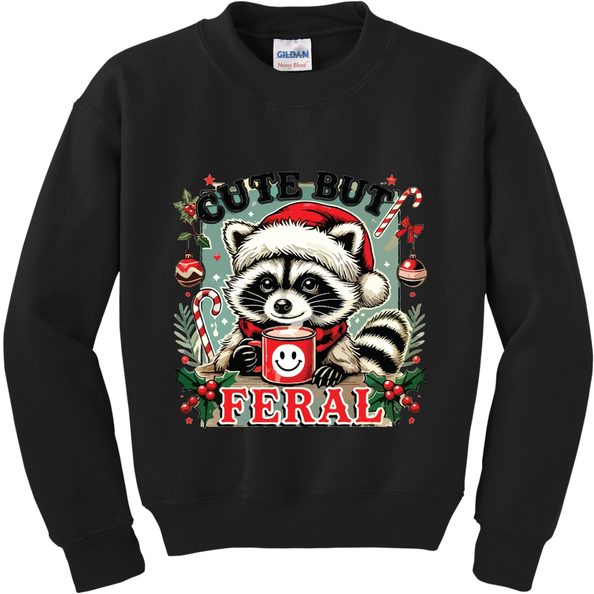 Cute But Feral Kids Sweatshirt