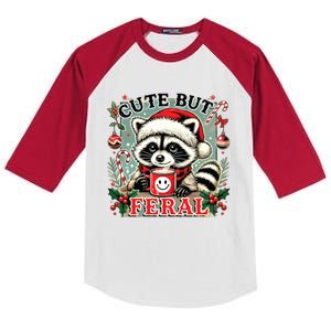 Cute But Feral Kids Colorblock Raglan Jersey