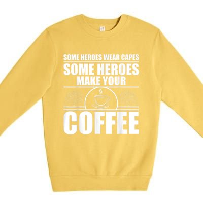 Cool Barista For Men Women Espresso Latte Art Coffee Beans Premium Crewneck Sweatshirt