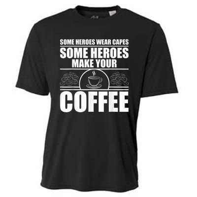 Cool Barista For Men Women Espresso Latte Art Coffee Beans Cooling Performance Crew T-Shirt