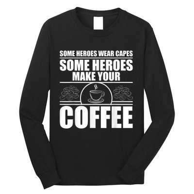 Cool Barista For Men Women Espresso Latte Art Coffee Beans Long Sleeve Shirt