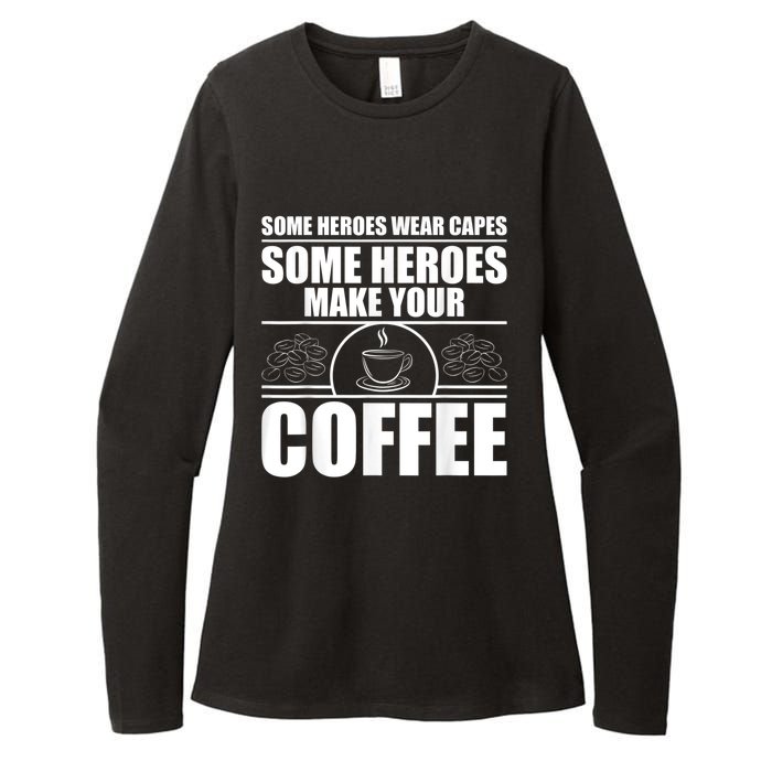 Cool Barista For Men Women Espresso Latte Art Coffee Beans Womens CVC Long Sleeve Shirt