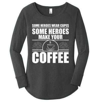 Cool Barista For Men Women Espresso Latte Art Coffee Beans Women's Perfect Tri Tunic Long Sleeve Shirt