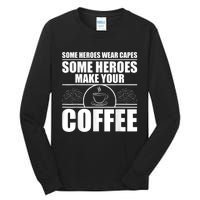 Cool Barista For Men Women Espresso Latte Art Coffee Beans Tall Long Sleeve T-Shirt