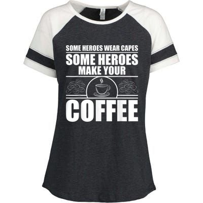 Cool Barista For Men Women Espresso Latte Art Coffee Beans Enza Ladies Jersey Colorblock Tee