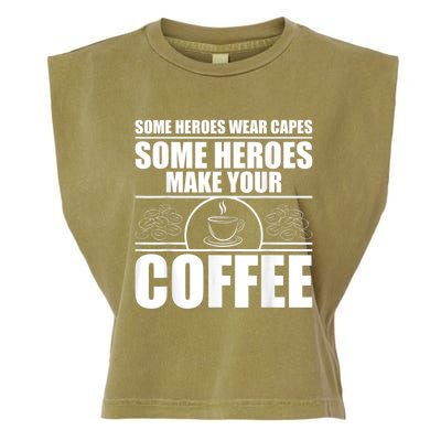 Cool Barista For Men Women Espresso Latte Art Coffee Beans Garment-Dyed Women's Muscle Tee