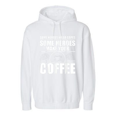 Cool Barista For Men Women Espresso Latte Art Coffee Beans Garment-Dyed Fleece Hoodie