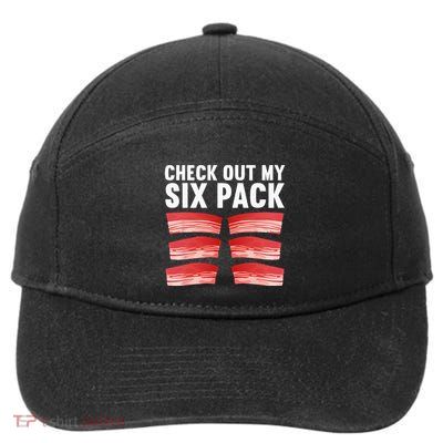 Cool Bacon For Pork Food Meat Lovers Foodie 7-Panel Snapback Hat