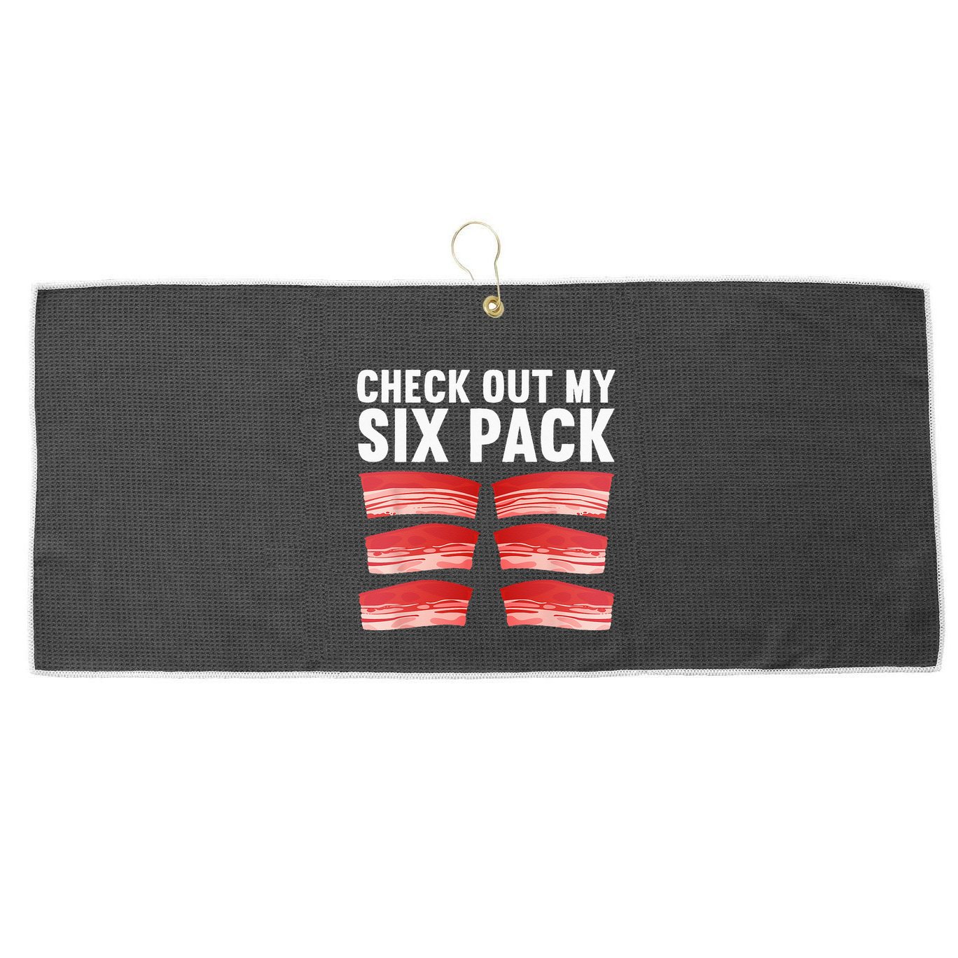 Cool Bacon For Pork Food Meat Lovers Foodie Large Microfiber Waffle Golf Towel