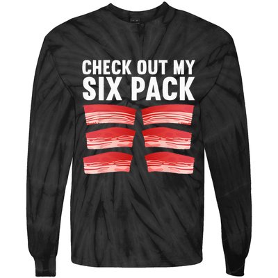 Cool Bacon For Pork Food Meat Lovers Foodie Tie-Dye Long Sleeve Shirt