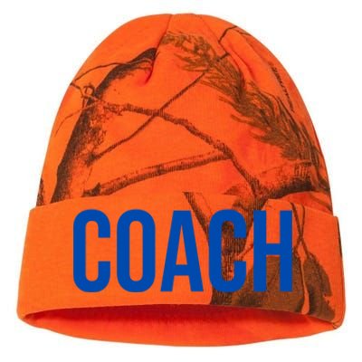 Coach Blue Funny Gift Kati Licensed 12" Camo Beanie