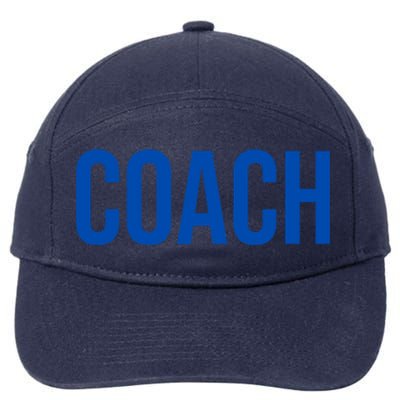 Coach Blue Funny Gift 7-Panel Snapback Hat