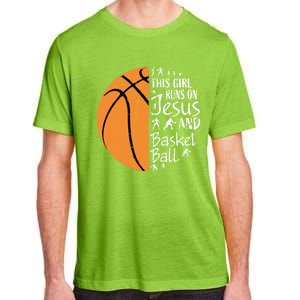 Christian Basketball Funny Gift N Jesus Sayings Gift Adult ChromaSoft Performance T-Shirt