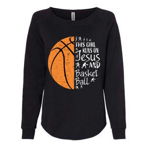 Christian Basketball Funny Gift N Jesus Sayings Gift Womens California Wash Sweatshirt